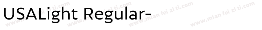 USALight Regular字体转换